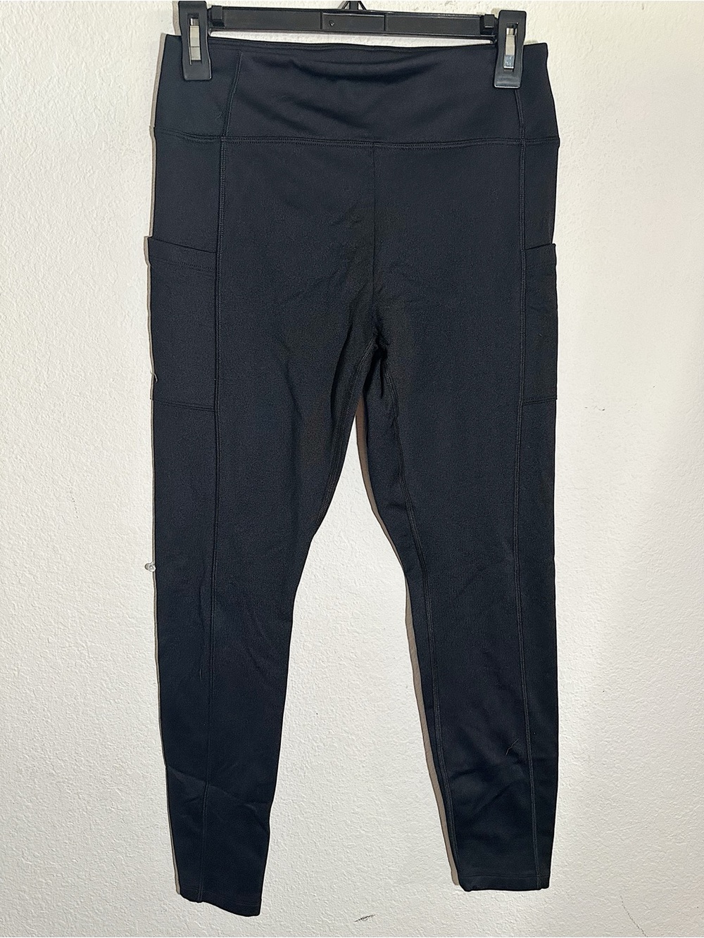 New Never Worn PINK Victoria's Secret Black Fleece Lined Leggings Size Medium